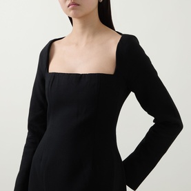 Framed Neckline Dress