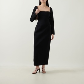 Framed Neckline Dress