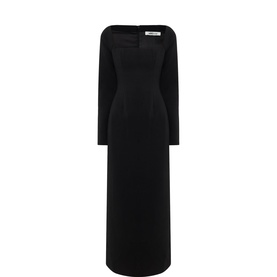 Framed Neckline Dress