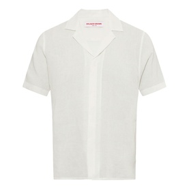 Maitan Logo Linen Casual Shirt
