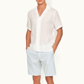Maitan Logo Linen Casual Shirt
