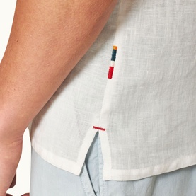 Maitan Logo Linen Casual Shirt