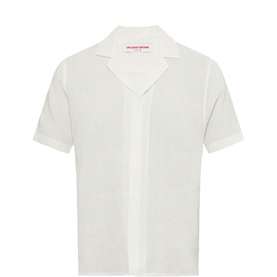 Maitan Logo Linen Casual Shirt