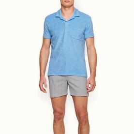 Terry Towelling Logo Polo Shirt