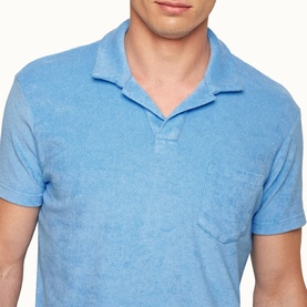 Terry Towelling Logo Polo Shirt