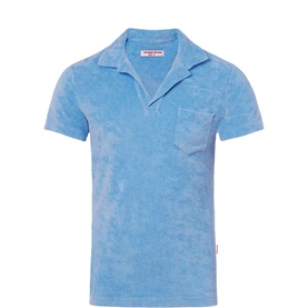 Terry Towelling Logo Polo Shirt