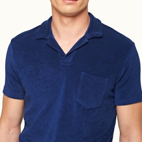 Terry Towelling Logo Polo Shirt