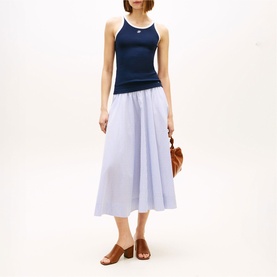 Logo Stripe Skirt