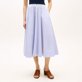 Logo Stripe Skirt