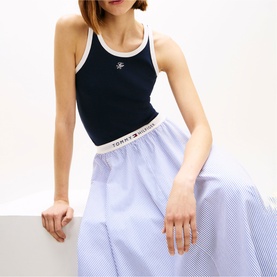 Logo Stripe Skirt