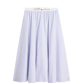 Logo Stripe Skirt