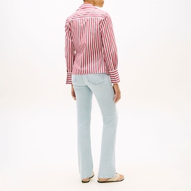 Stripe Wrap Blouse
