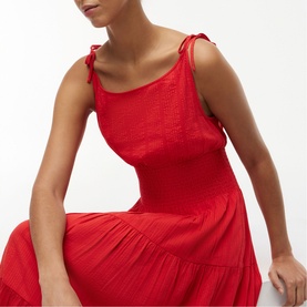 Seersucker Smock Dress