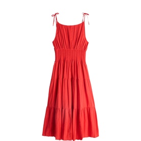 Seersucker Smock Dress