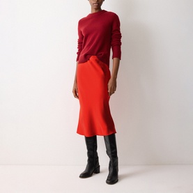 Satin Bias Skirt