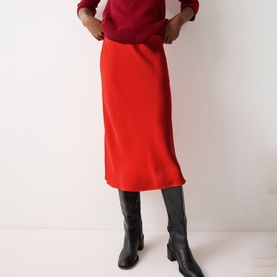 Satin Bias Skirt