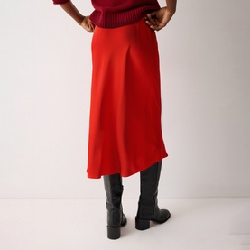 Satin Bias Skirt