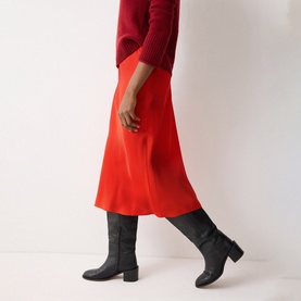 Satin Bias Skirt