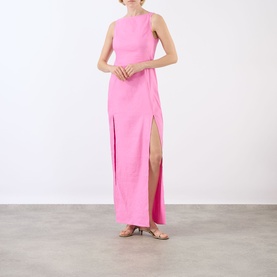 Costa Front Split Dress