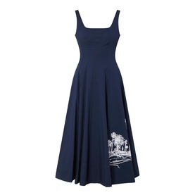 Wells Placement Embroidered Dress
