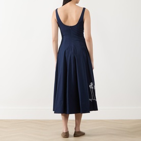 Wells Placement Embroidered Dress