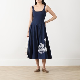 Wells Placement Embroidered Dress
