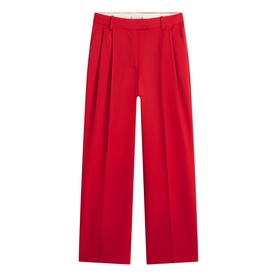 Timeless Pleated Straight Leg Trousers
