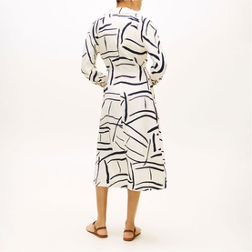 Printed Wrap Dress