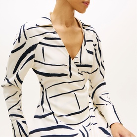 Printed Wrap Dress