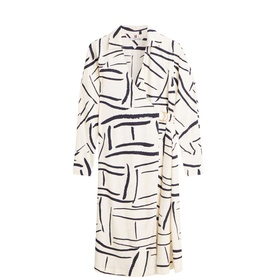 Printed Wrap Dress