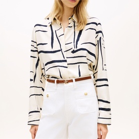 Printed Drape Shirt
