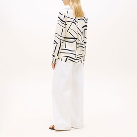 Printed Drape Shirt