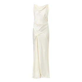 Asymmetric Draped Gown