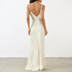 Asymmetric Draped Gown