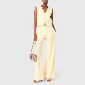 Pilellow Wide Leg Trousers