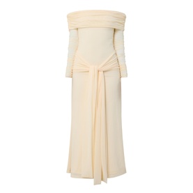 Selina Tie Front Mesh Dress