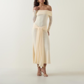 Selina Tie Front Mesh Dress