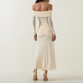 Selina Tie Front Mesh Dress