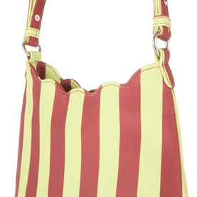Lorelai Logo Striped Shoulder Bag
