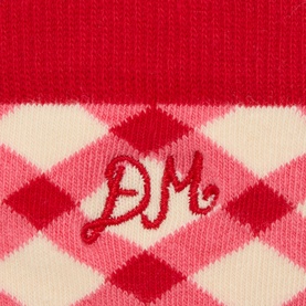 Gingham Logo Crew Length Socks Two-Pack