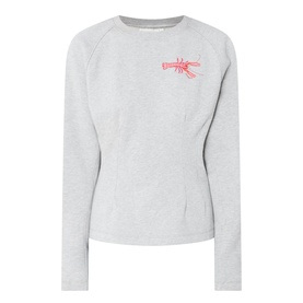 Dhelia Lobster Embroidered Sweatshirt