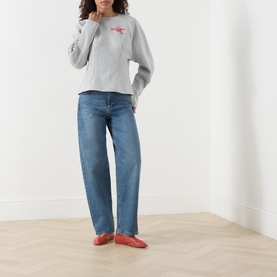 Dhelia Lobster Embroidered Sweatshirt