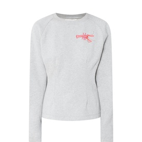 Dhelia Lobster Embroidered Sweatshirt
