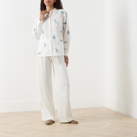Alex Langoustine Embroidered Blouse