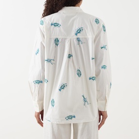 Alex Langoustine Embroidered Blouse
