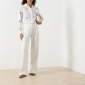 Alex Langoustine Embroidered Blouse