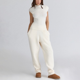 Geena Boucle Knit Tapered Trousers