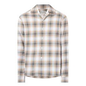 Gradient Checked Casual Shirt