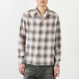 Gradient Checked Casual Shirt