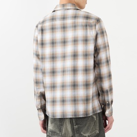 Gradient Checked Casual Shirt